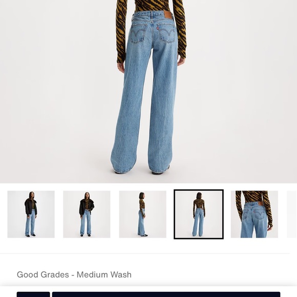 Never been worn Levi’s Low Loose - Picture 3 of 4